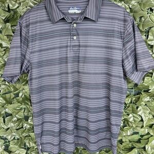 Ben Hogan Performance Grey Striped Polo Shirt